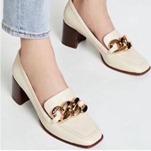 SOLD Tory Burch beige Adrien 65mm Loafer Pumps